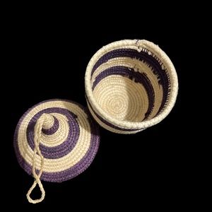 Tiny handwoven basket